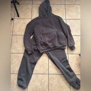 Comfy Brown Hoodie and Joggers Set